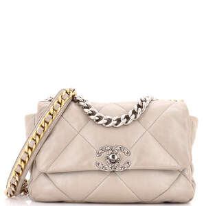 Chanel Medium 19 Flap Bag Quilted Leather